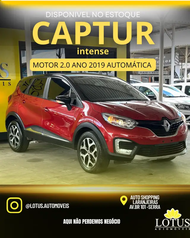 Carro Renault Captur 2019 Intense 2.0 16v (Aut) (Flex)