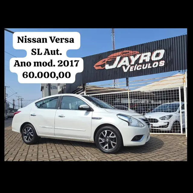 Carro Nissan Versa 2017 1.6 16V SL FlexStart CVT (Flex)