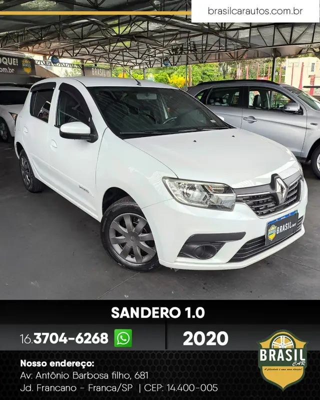 Carro Renault Sandero 2020 Zen 1.0 12V SCe (Flex)