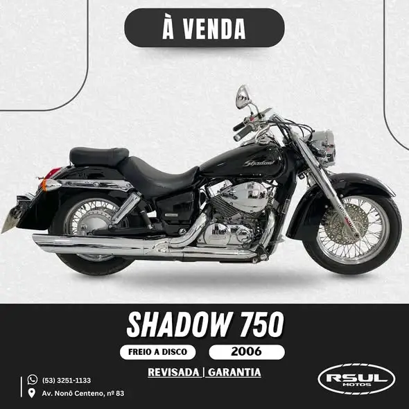 Moto Honda Shadow 2006 VT 750