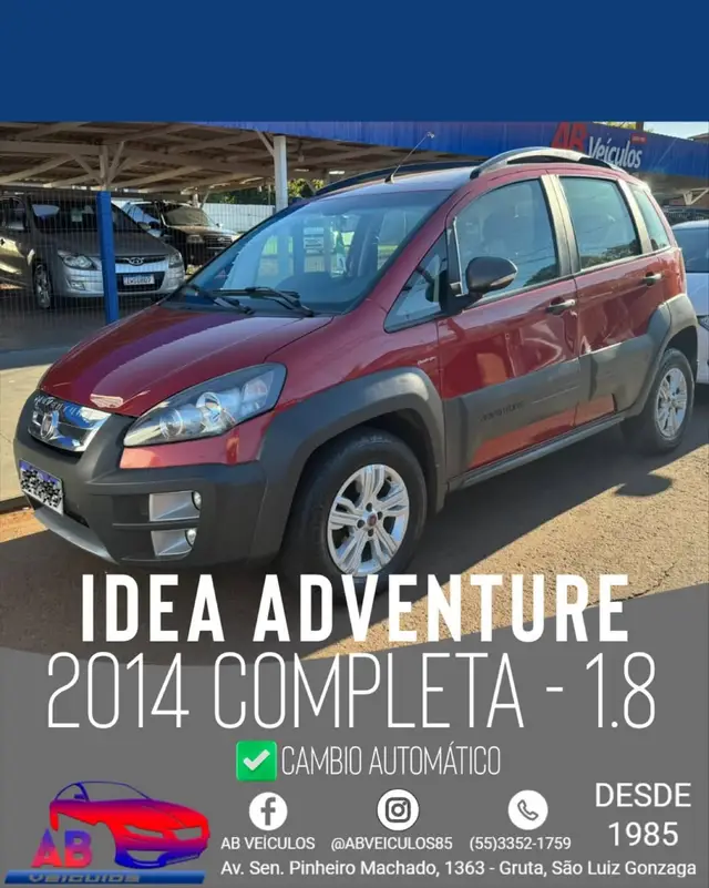 Carro Fiat Idea 2014 Adventure 1.8 16V E.TorQ (Flex)
