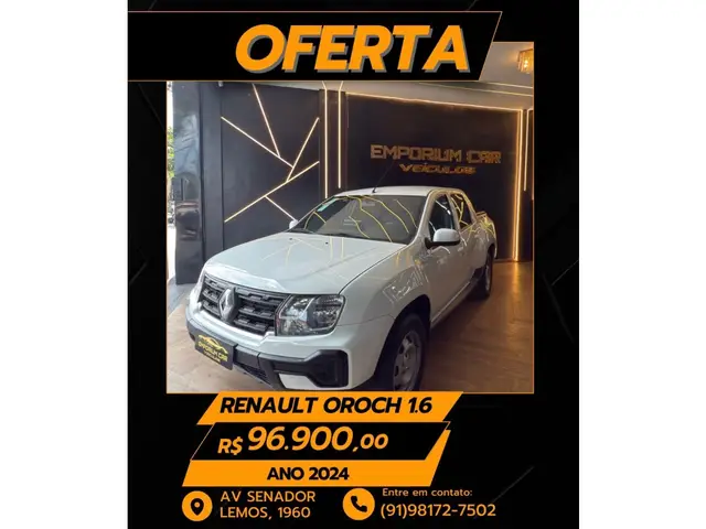 Carro Renault Oroch 2024 Pro 1.6 (Flex)