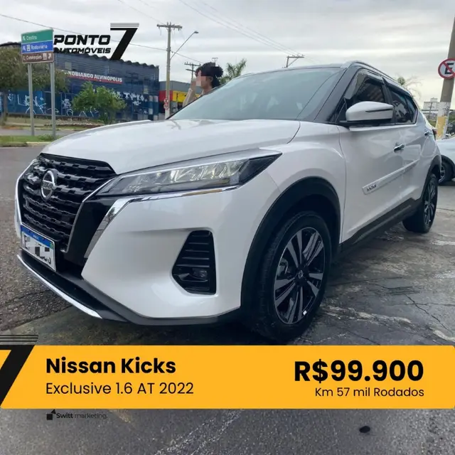 Carro Nissan Kicks 2022 Exclusive 1.6