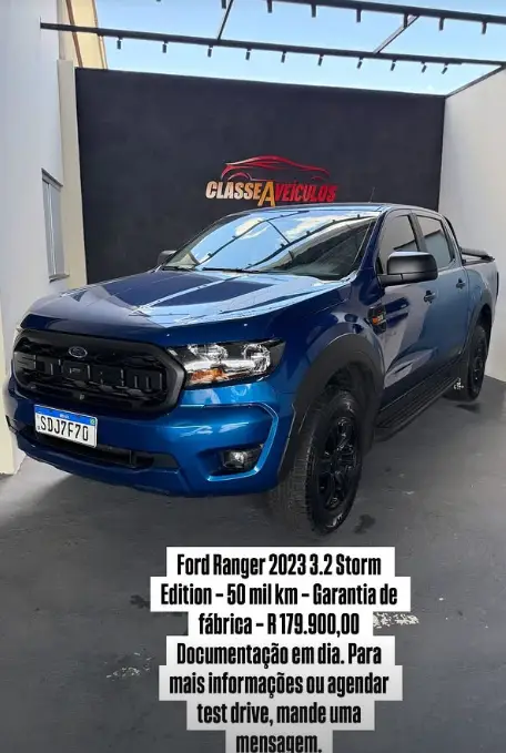 Carro Ford Ranger Cabine Dupla 2023 Storm 3.2 Turbodiesel 20V 4x4 (Aut)