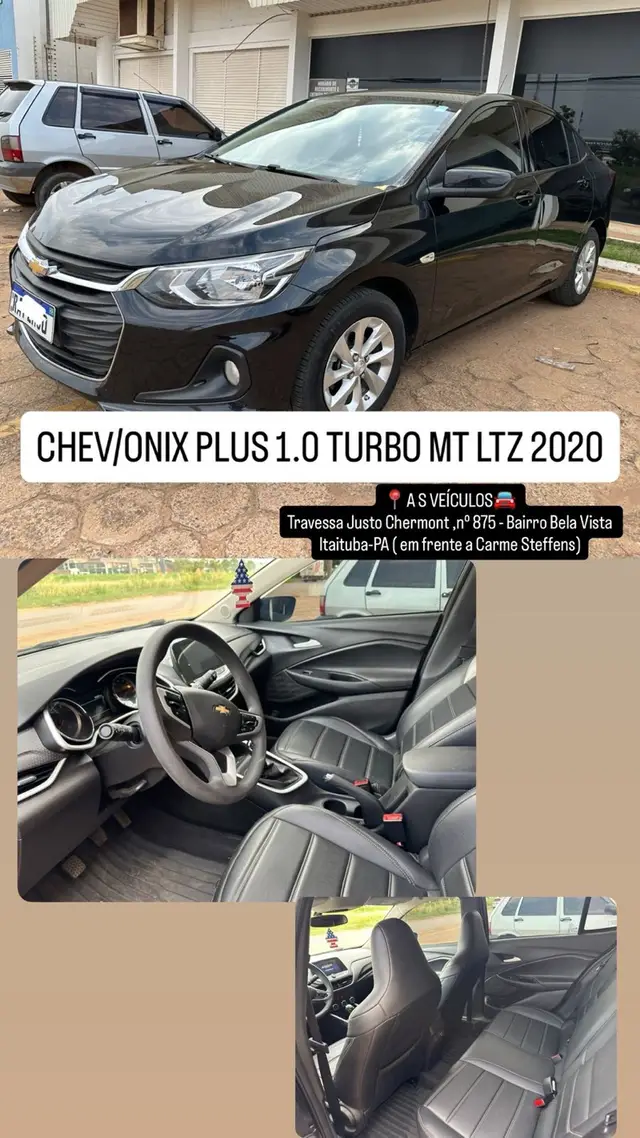 Carro Chevrolet Onix Plus 2020 1.0 LTZ Turbo Flex (Aut)