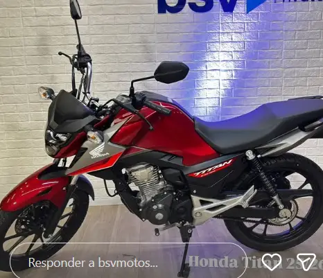 Moto Honda CG 160 2025 Titan