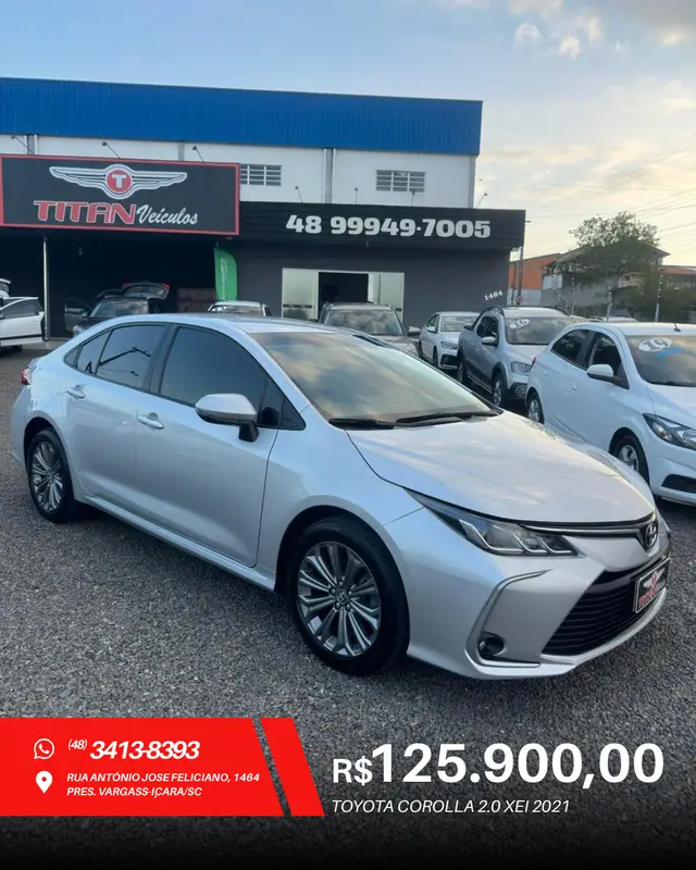 Carro Toyota Corolla 2021 XEi 2.0 Flex 16V Aut.