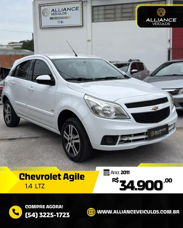 Carro Chevrolet Agile 2011 LTZ 1.4 8V (Flex)