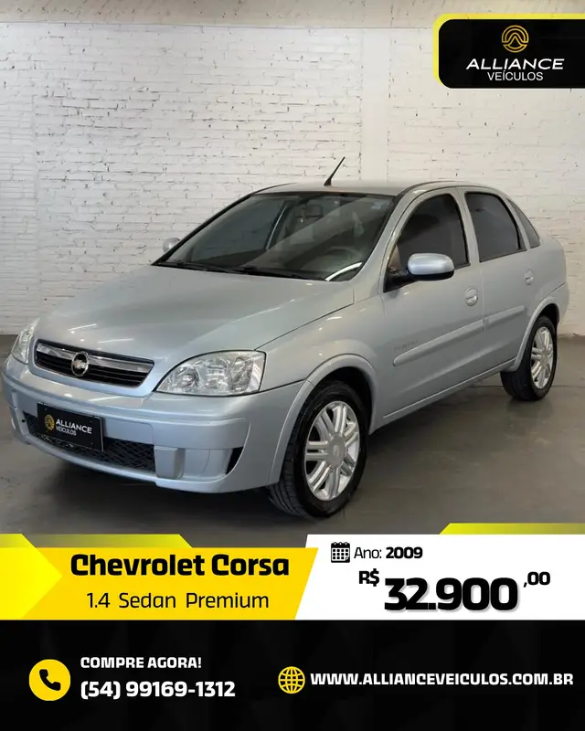 Carro Chevrolet Corsa Sedan 2009 Premium 1.4 (Flex)