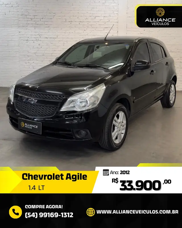 Carro Chevrolet Agile 2012 LT 1.4 8V (Flex)