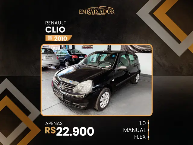 Carro Renault Clio 2010 Hatch. Campus Internet 1.0 16V (flex) 2p