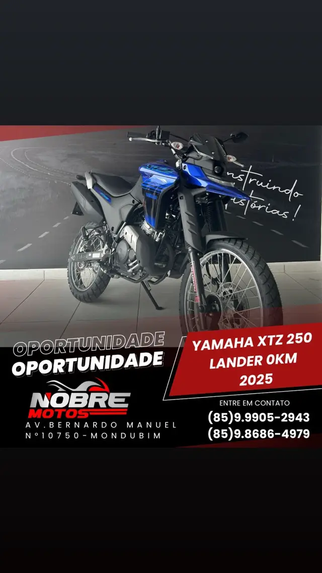 Moto Yamaha XTZ 250 Lander 2025 Connected
