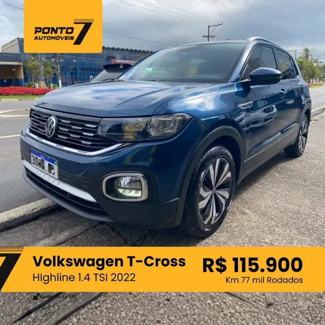 Carro Volkswagen T-Cross 2022 1.4 TSI Highline (Aut) (Flex)