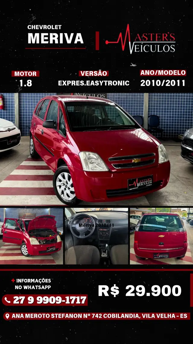 Carro Chevrolet Meriva 2011 Expression 1.8 (Flex) (easytronic)