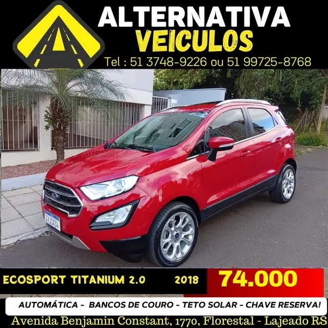 Carro Ford EcoSport 2018 Titanium 2.0 16V (Aut) (Flex)