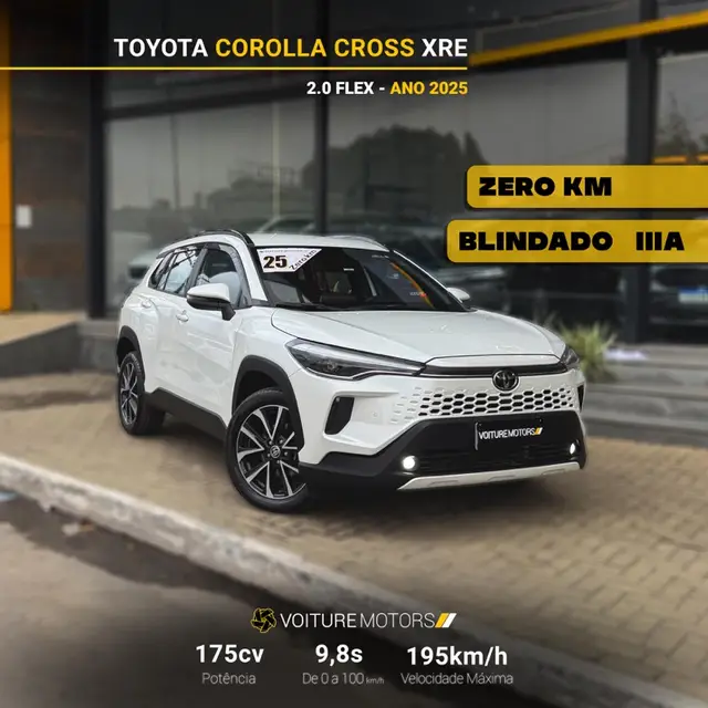 Carro Toyota Corolla Cross 2025 XRE 2.0