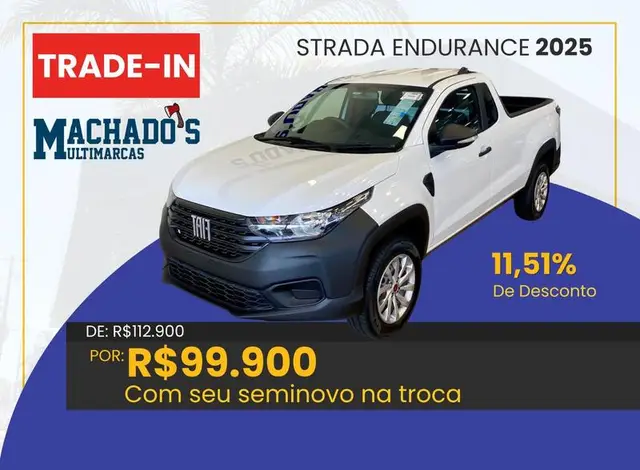 Carro Fiat Strada 2025 Endurance 1.3 Flex 8V CS