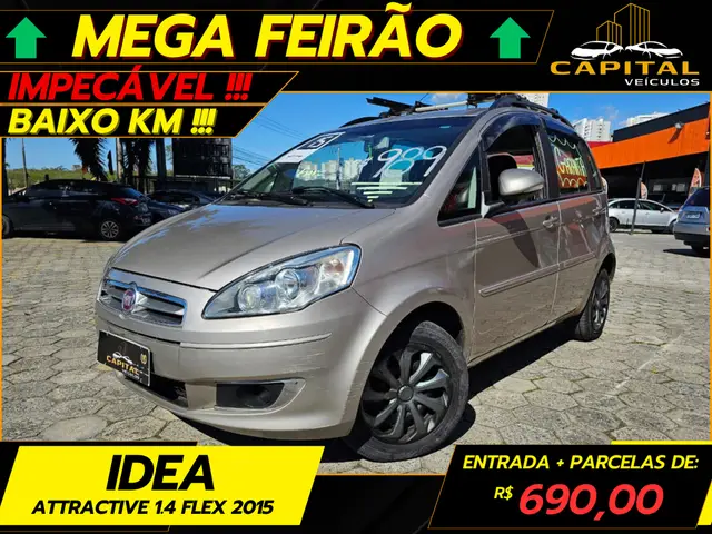 Carro Fiat Idea 2015 Attractive 1.4 8V (Flex)