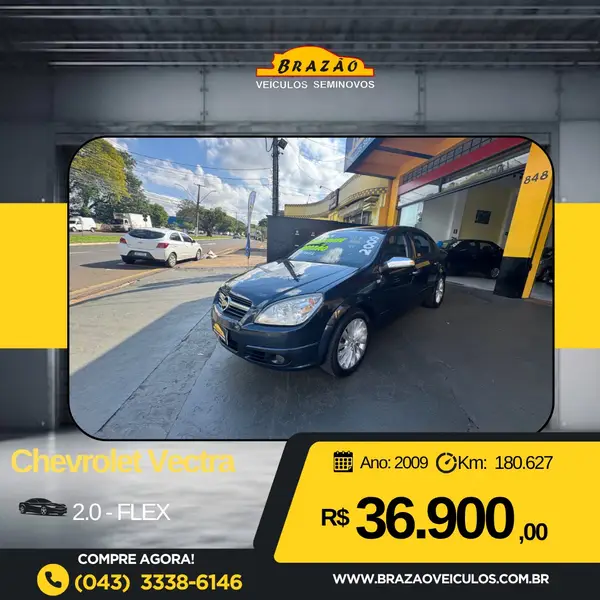 Carro Chevrolet Vectra 2009 Expression 2.0 (Flex)