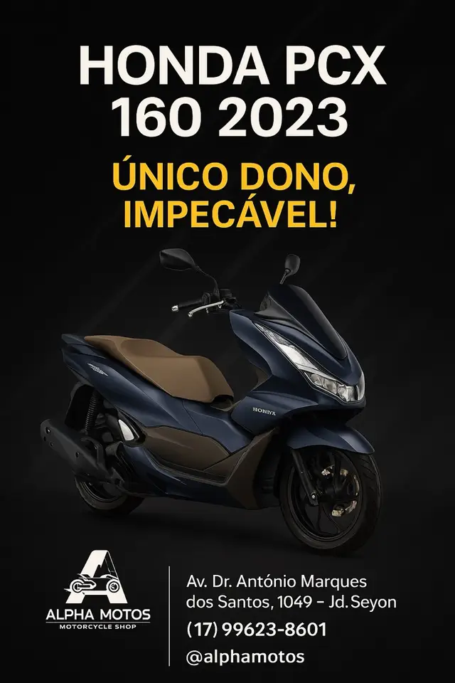 Moto Honda PCX 160 2023 DLX ABS