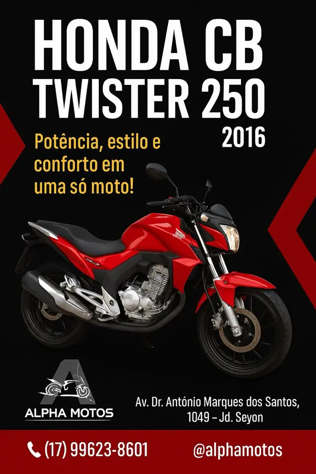 Moto Honda CB 250F Twister 2016 Standard