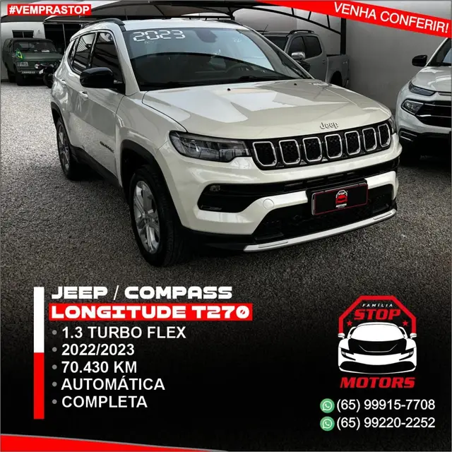 Carro Jeep Compass 2022 Longitude 1.3 T270 (Aut) (Flex)