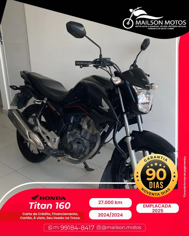 Moto Honda CG 160 2024 Titan