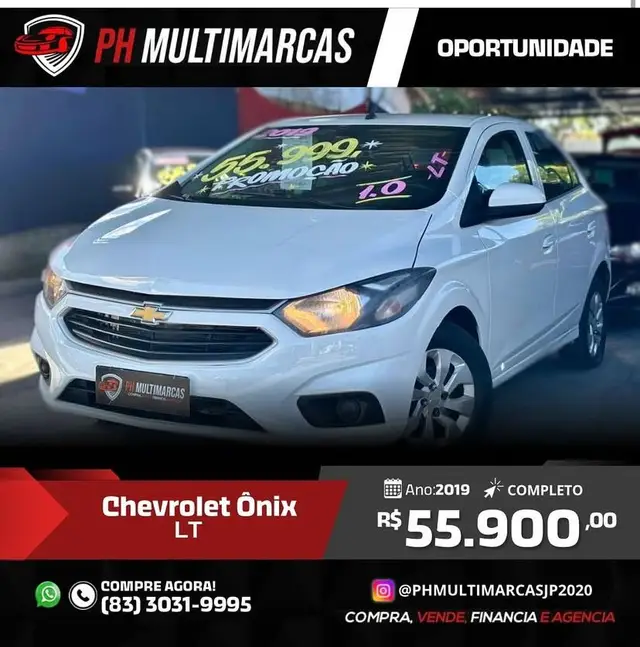 Carro Chevrolet Onix 2019 1.0 LT SPE/4