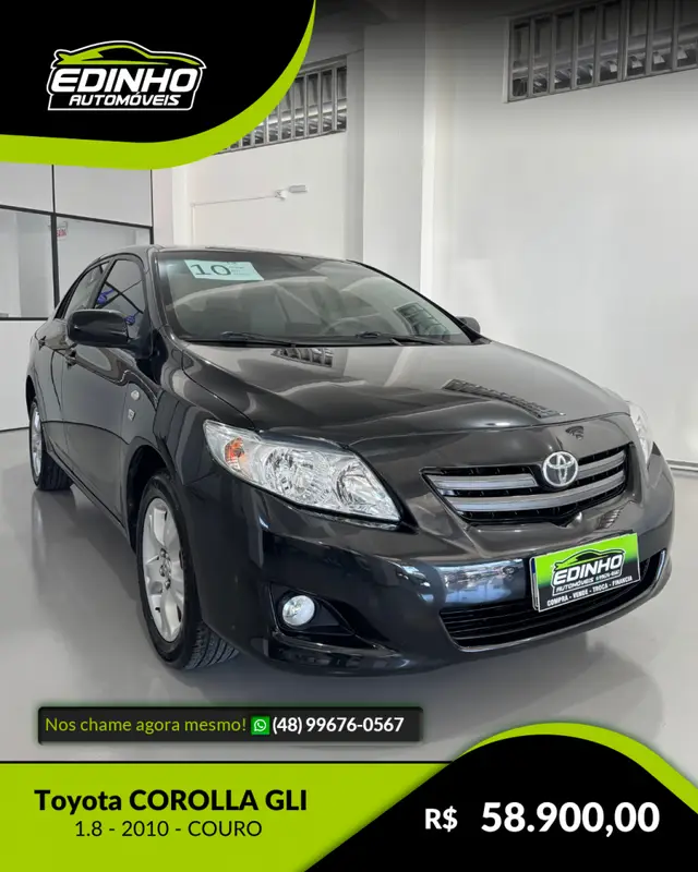 Carro Toyota Corolla 2010 Sedan GLi 1.8 16V (flex) (aut)