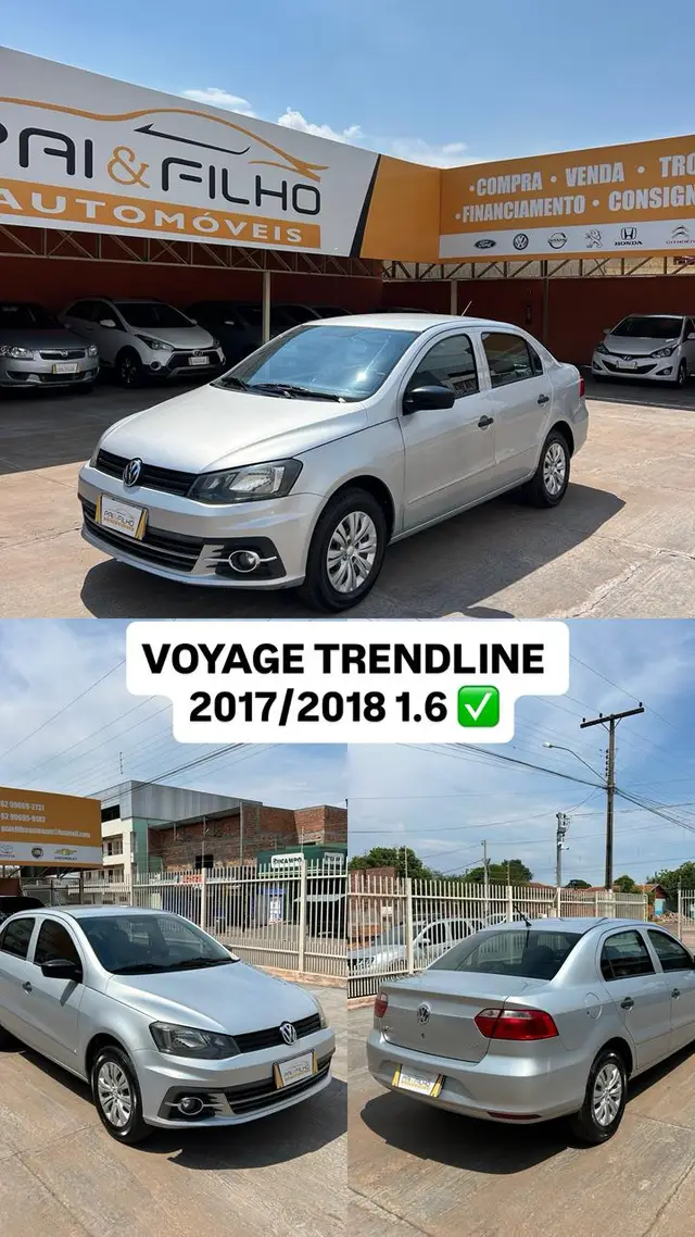 Carro Volkswagen Voyage 2018 1.6 Trendline (Flex)