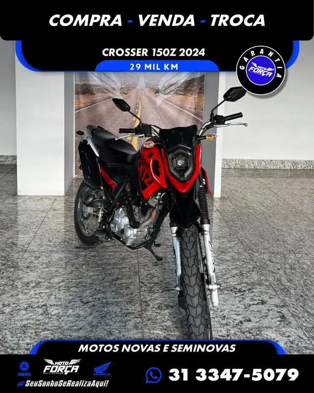 Moto Yamaha XTZ 150 Crosser 2024 Z (ABS)