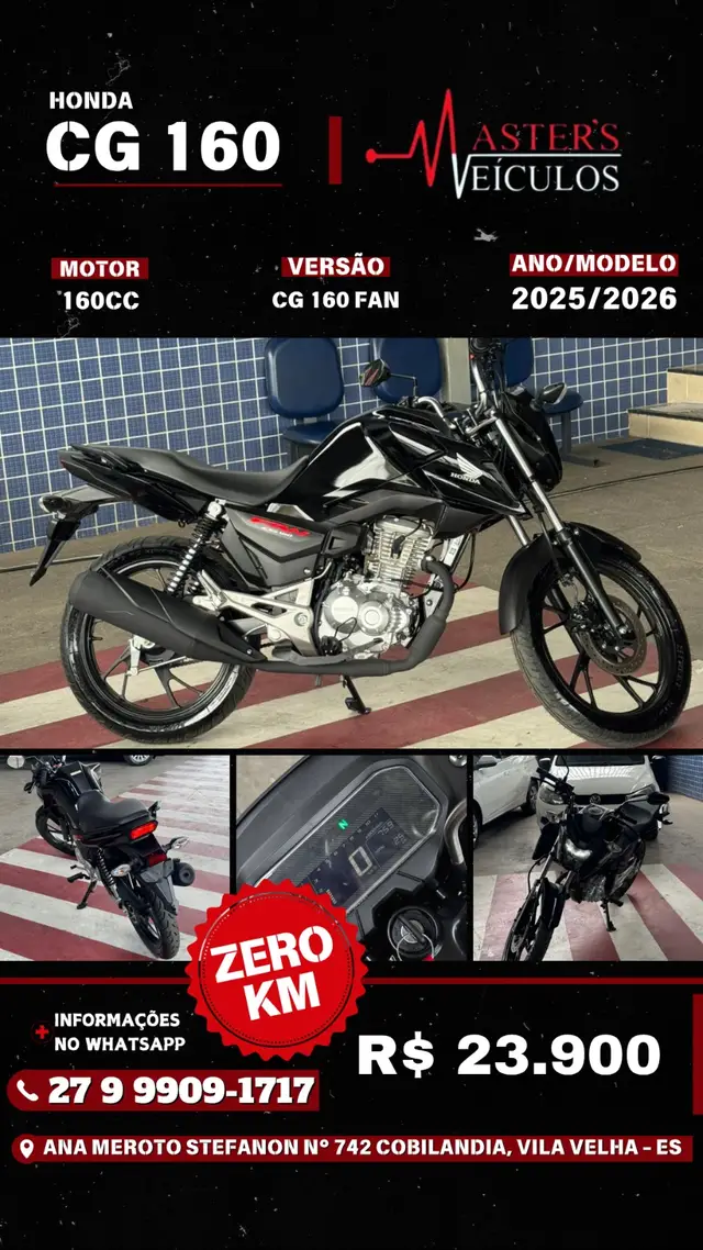 Moto Honda CG 160 2026 Fan