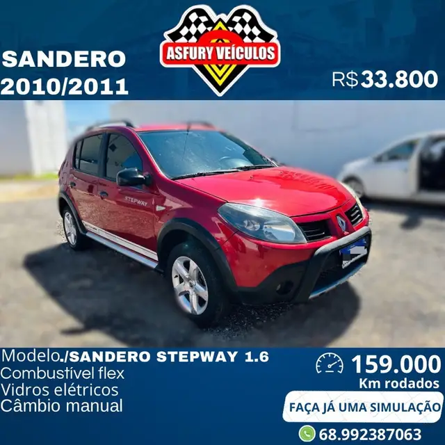 Carro Renault Sandero Stepway 2011 1.6 16V (Flex)