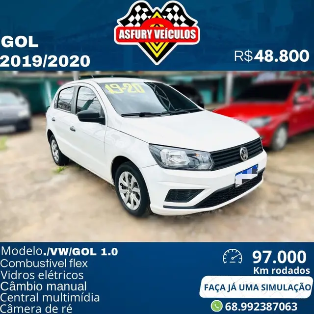 Carro Volkswagen Gol 2019 1.0 12v (Flex)