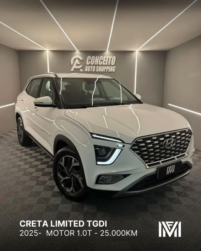 Carro Hyundai Creta 2025 Limited 1.0 Turbo (Aut) (Flex)