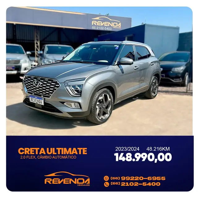 Carro Hyundai Creta 2024 Ultimate 2.0 (Aut) (Flex)