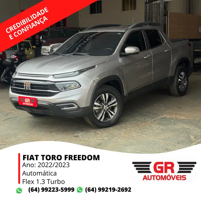 Carro Fiat Toro 2023 Freedom 1.3 T270 4x2 Flex Aut.