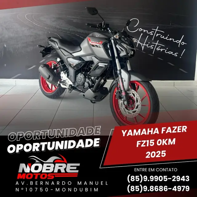 Moto Yamaha Fazer FZ15 2025 Connected