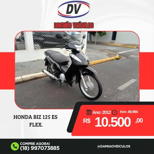 Moto Honda Biz 125i 2012 ES