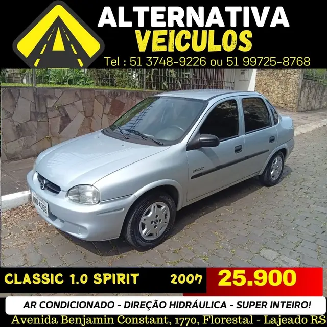 Carro Chevrolet Classic 2007 Corsa Sedan  Spirit 1.0 (Flex)