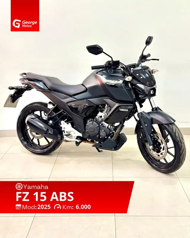 Moto Yamaha Fazer FZ15 2025 Connected