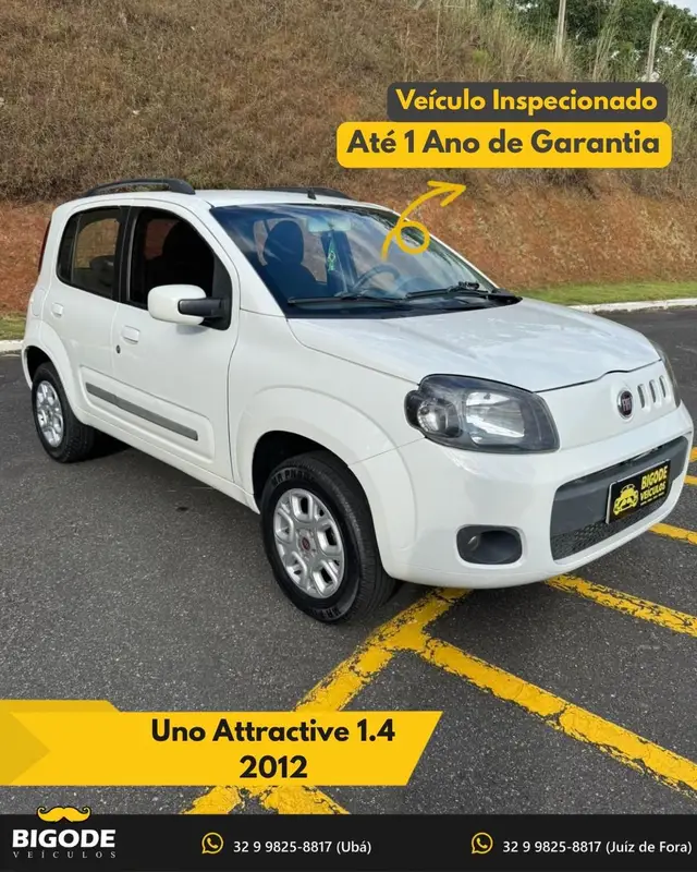 Carro Fiat Uno 2012 Attractive 1.4 8V (Flex) 4p