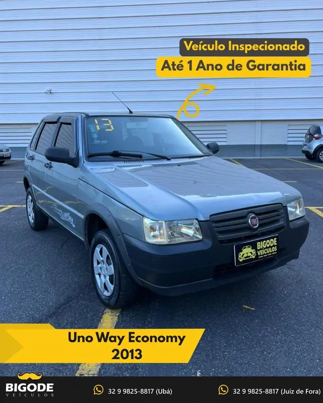 Carro Fiat Uno Mille 2013 Fire Economy Way 1.0 (Flex) 4p