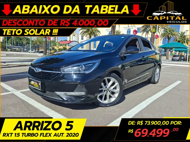 Carro CAOA Chery Arrizo 5 2020 1.5T RXT (Aut)