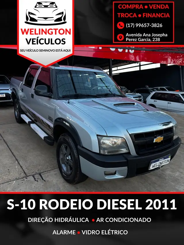 Carro Chevrolet S10 Cabine Dupla 2011 S10 Rodeio 2.8 TD 4X2  (Cab Dupla) TURBO