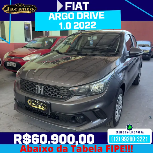 Carro Fiat Argo 2022 Drive 1.0 (Flex)