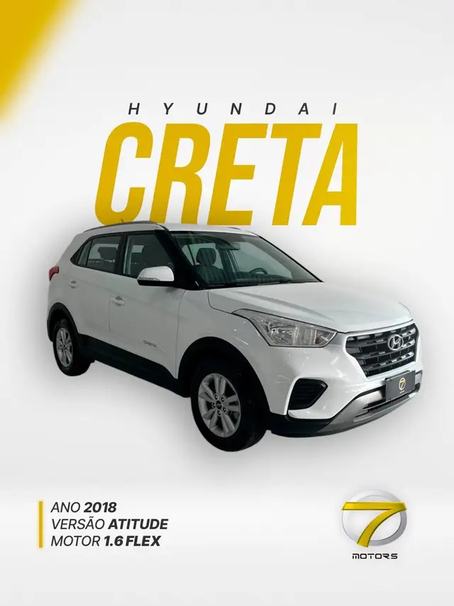 Carro Hyundai Creta 2018 Attitude 1.6 (Flex)