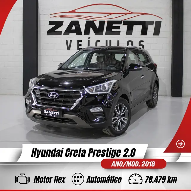 Carro Hyundai Creta 2018 Prestige 2.0 (Aut) (Flex)