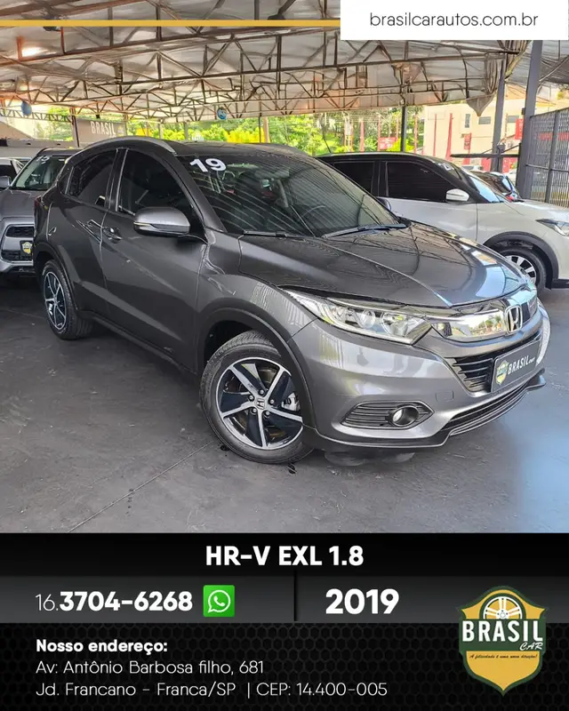 Carro Honda HR-V 2019 EXL CVT 1.8 I-VTEC FlexOne