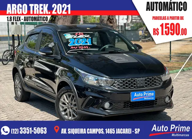 Carro Fiat Argo 2021 Trekking 1.8 (Aut) (Flex)